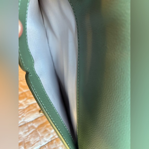 Kate Spade Locket Large Flap Shoulder Bag Olive Romaine purse - Picture 7 of 16